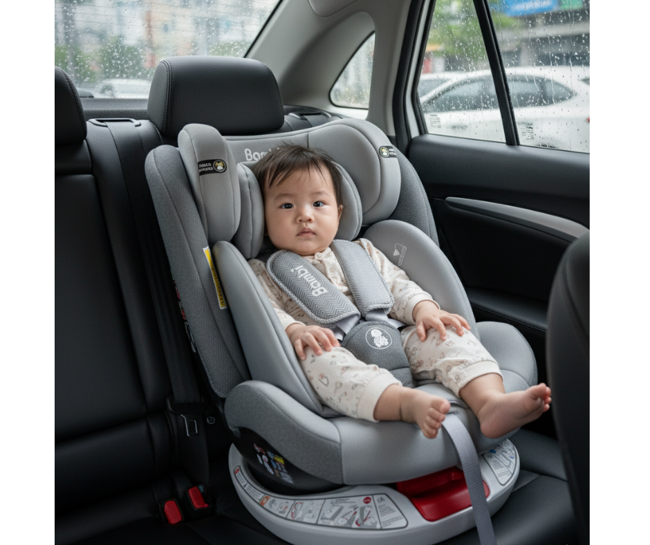 Đệm Lót Đầu Cho Bé-Màu Xám