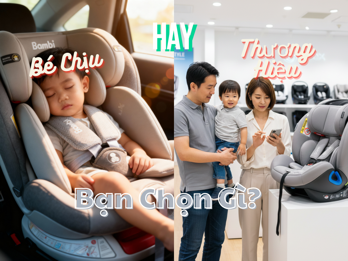 Bạn nên chọn gì: ghế thương hiệu lớn hay ghế mà bé chịu ngồi?